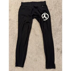 Smartwool Base Layer Pants Mens XL Black Merino Wool Thermal Long Johns (T)